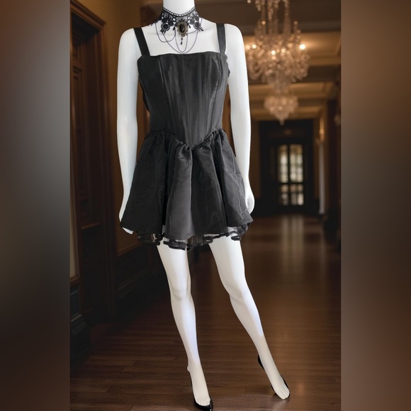 🌞NWT Sugar Thrillz Dolls Kill Black Magic Moves Corset Dress Sz Medium MSRP $99 - Picture 1 of 4